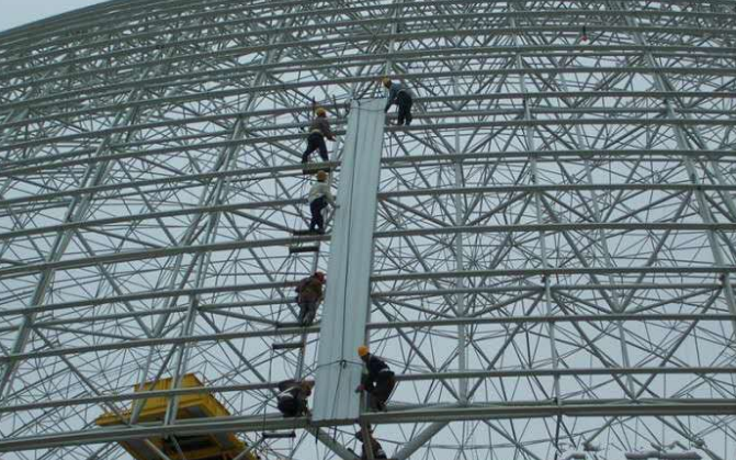 清远网架装配好以后应当留神哪八项验收事件